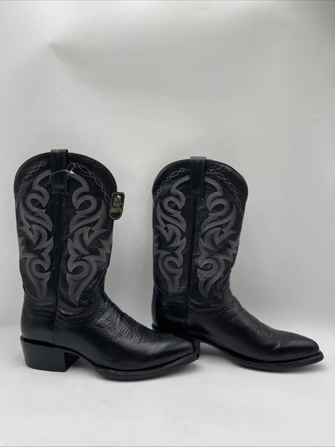 Dan Post Men's Milwaukee Leather Snip Toe Boots - Black