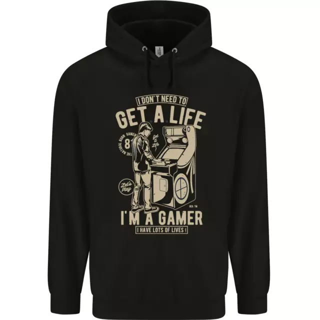 Felpa con cappuccio bambini Gaming I Dont Need to Get a Life Gamer