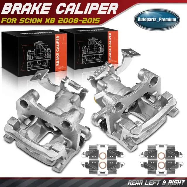 2Pcs Disc Brake Caliper w/ Bracket for Scion xB 2008-2015 2.4L Rear Left & Right