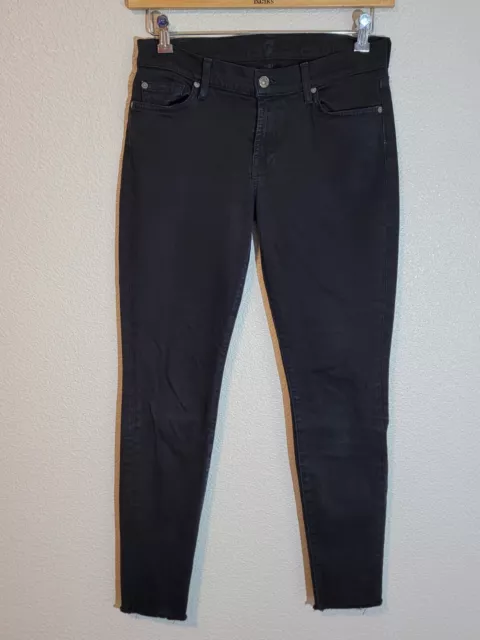 7 FOR ALL mankind jeans womens size 29 the skinny stretch mid rise ...
