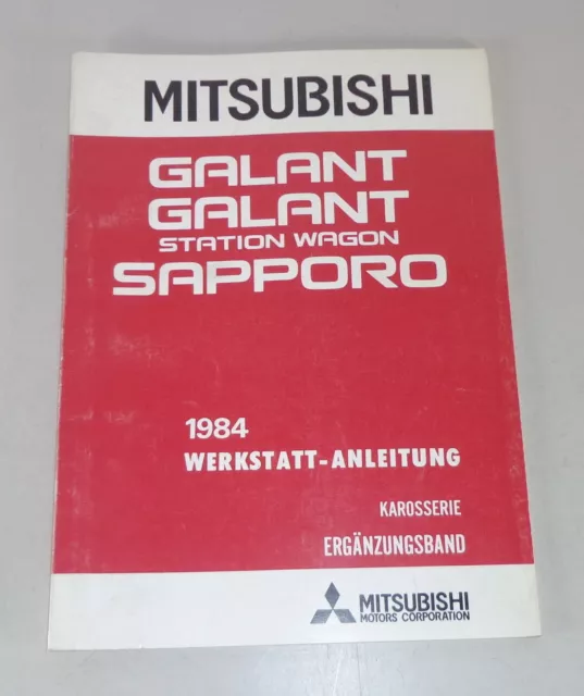 Manuale Officina Mitsubishi Galant/Station Wagon / Sapporo Supplemento Corpo