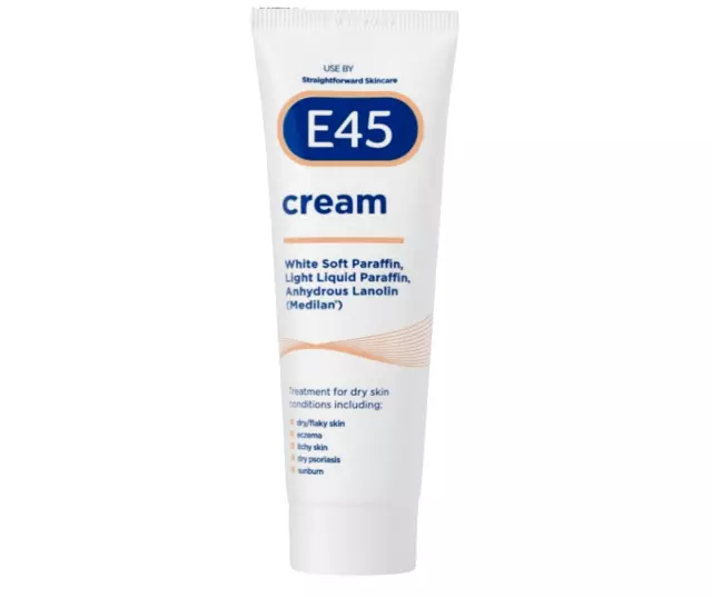 E45 Cream Moisturiser Dry Sensitive Skin Itchy Irritated Red Eczema Dermatitis