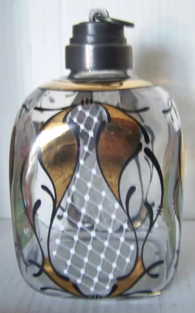 Dekorative Flasche aus einer Apotheke Glas mit Bild "Der Münich" 2