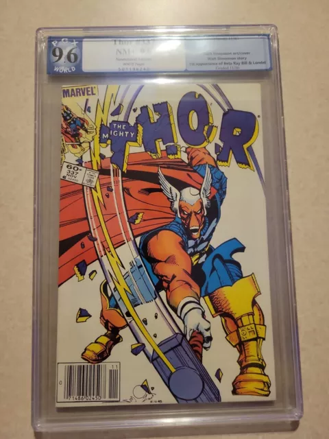 THE MIGHTY THOR #337. PGX 9.6. NEVER PRESSED! 1ST App of Beta Ray Bill. NEWSTAND