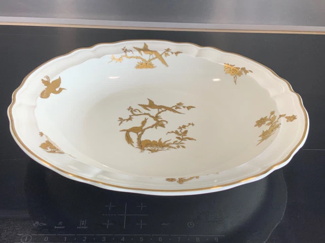 Beau Grand Plat Rond  Creux Porcelaine   Limoges Bernardaud  Reine Elisabeth Ii