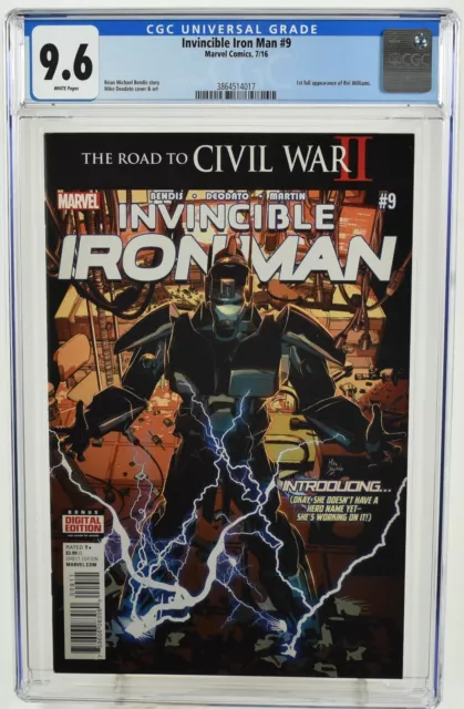 Invincible Iron Man #9 CGC 9.6 (2016) 1st full appearance Riri Williams Marvel