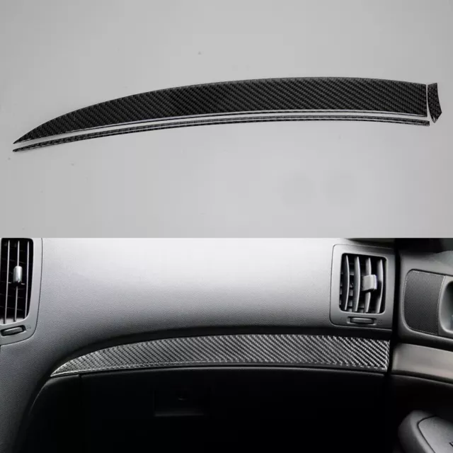 Carbon Fiber Copilot Dashboard Strip Trim Cover Fit For Infiniti G37 Sedan 10-13