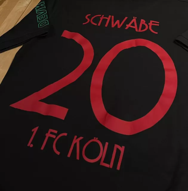 Original 1. FC KÖLN Sonder Trikot SCHWÄBE #20 Gr. M 75 Jahre JUBILÄUM 2023 Shirt
