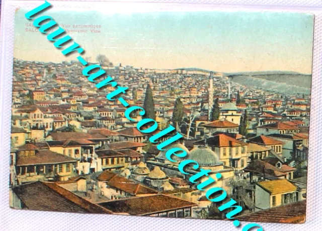 Cpa Grece Salonique Vu Panoramique Carte Postale Ville Village Maison, 1910-1920