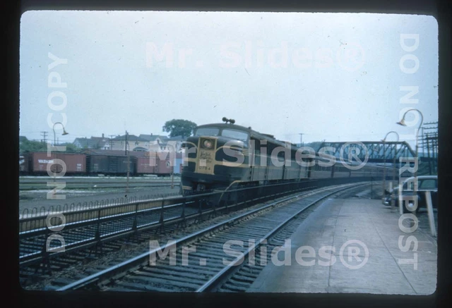 Duplicate Slide NYNH&H  New Haven ALCO PA1 0784 & PA1 Psgr Action Providence RI
