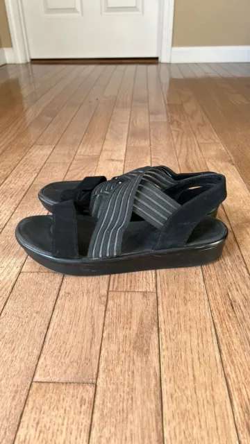 Skechers rumblers wedge sandals luxe foam women’s size 10 black