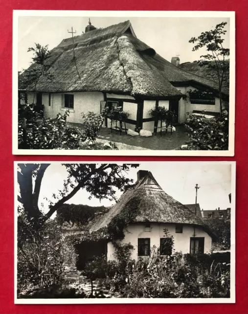 2 x AK Ostseebad REWAHL um 1930 Fischerhaus am Leuchtturm     ( 91374
