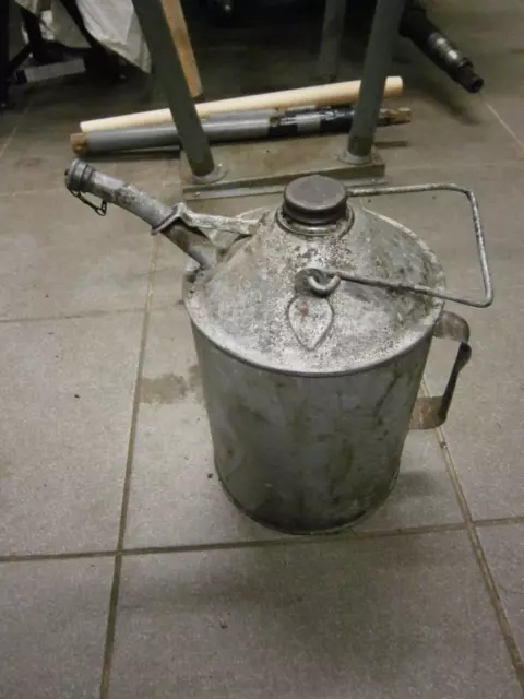 Alte antike Ölkanne, 5 Ltr, Vorkrieg