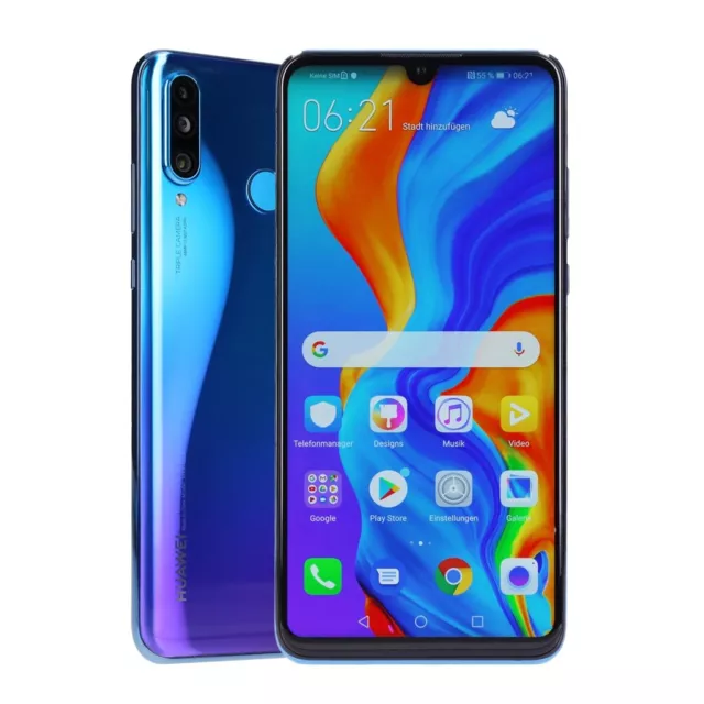 Huawei P30 lite dual-SIM 128GB blu smartphone usato testato