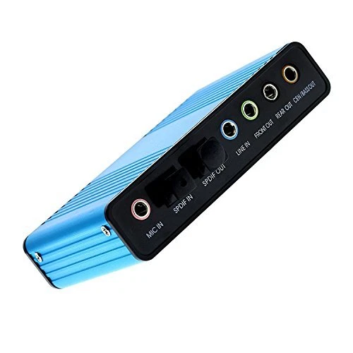 LEAGY Carte Son Externe 6 Canaux USB 2.0 Son Externe 5.1 Surround Optique S/P...