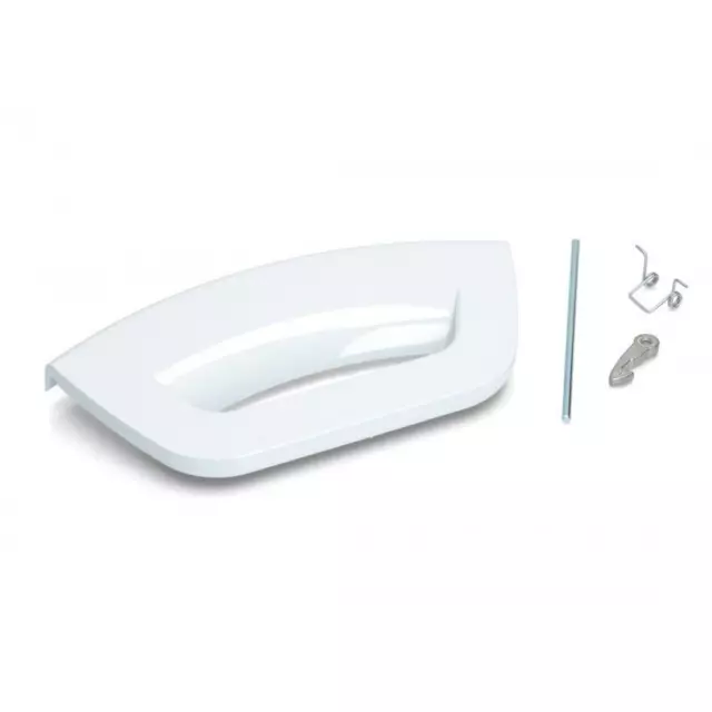 Washing Machine Door Handle & Spring Kit White for HOTPOINT C00285747, C00287785