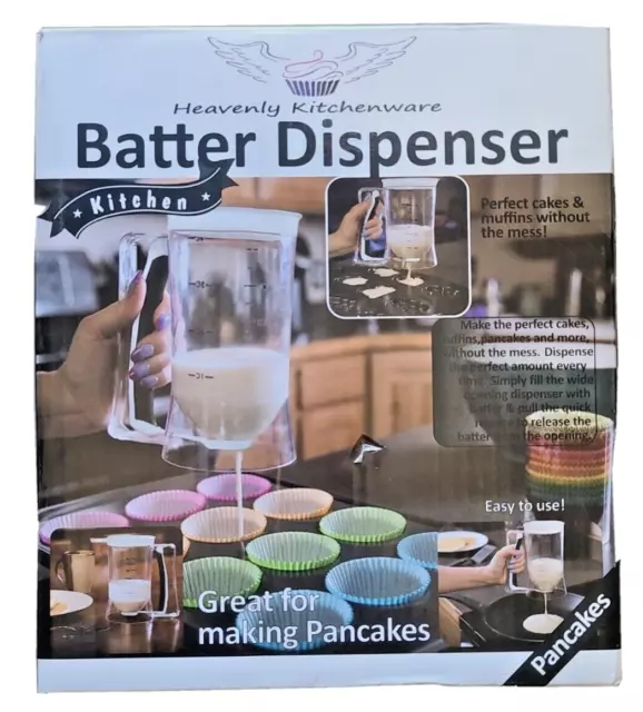 Pancake Batter Dispenser- Holds 3 Cups of Batter-For Baking Muffins And Cupcakes