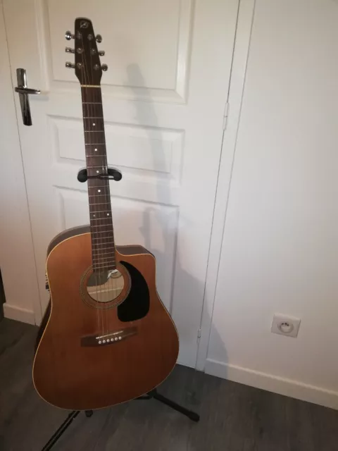 guitare folk Seagull S6 C.W avec étui et ampli acoustique Ibanez