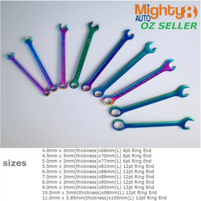 Miniature Mini Metric Combination Wrench Spanner:4/4.5/5/5.5/6/7/8/9/10/11mm