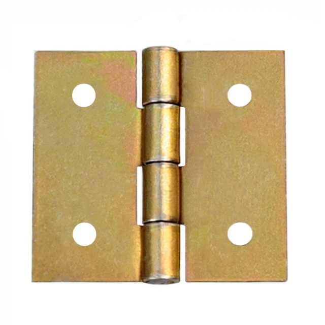 10 Charnières Laminés Anguleux Charnières de Meubles 34 X 30 MM Jaune Galvanisé