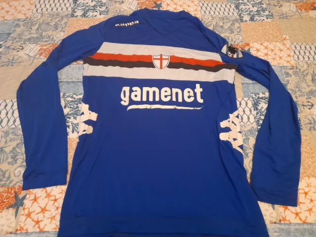 Maglia Shirt Match Football Calcio Sampdoria Home Kappa L. Giovanili 2012. N° 8