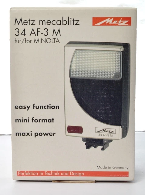 Metz Mecablitz 34 AF-3 Shoe Mount Flash for  Konica Minolta 2
