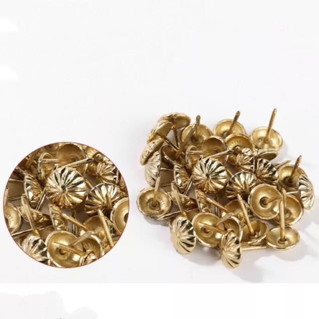 Decorative Upholstery Nails Tack Stud Pins Jewelry Box Sofa Shoe 500Pcs ,Gold
