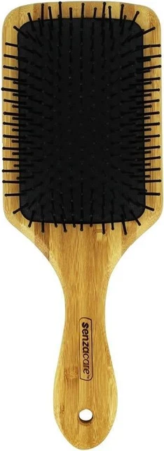 Cepillo de pelo de bambú de remo de SENZACARE