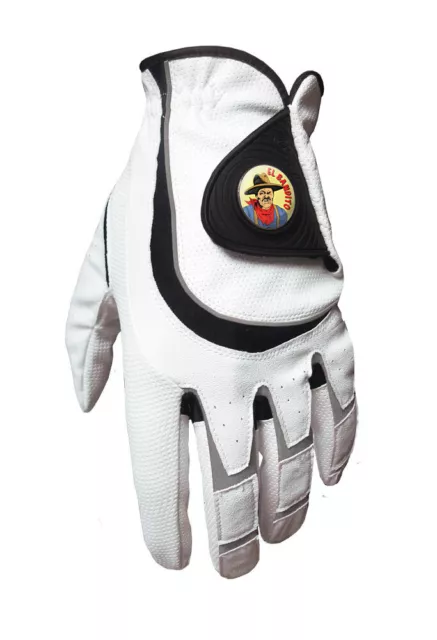 Asbri Tri Mark Mens All Weather Golf Glove El Bandito Ball Marker - Small