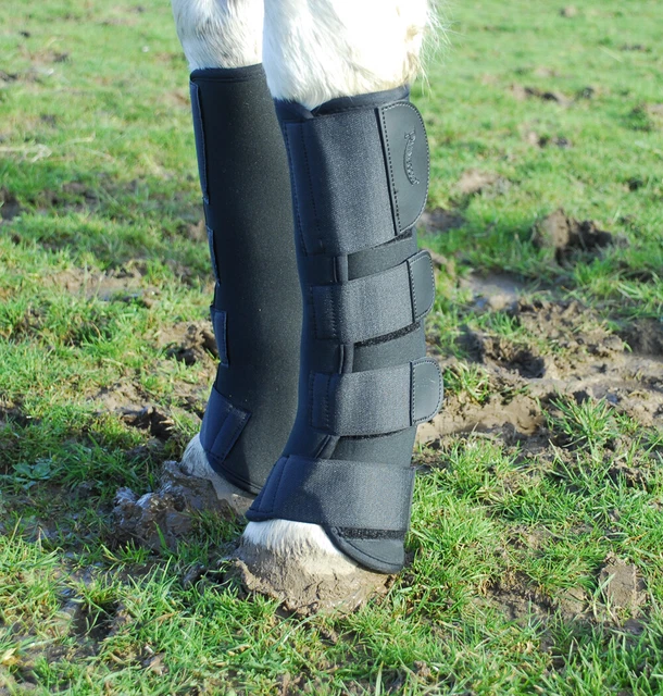 Rhinegold Breathable Horse Turnout Boots | Black, | Pony, Cob, Full, X.Full