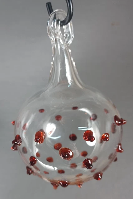 Hand Blown Glass Ornament Ball . Self Representing Artist (SRA)