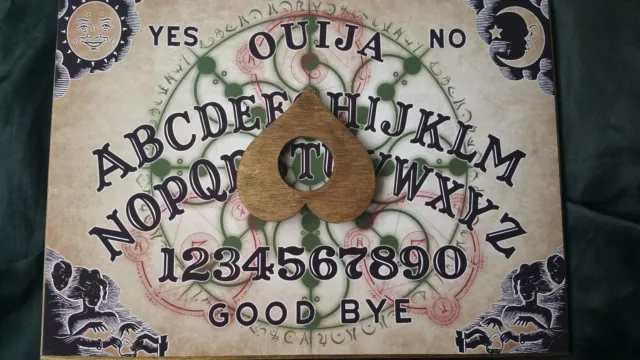 Wooden Ouija Board game & Planchette with Instruction Magic