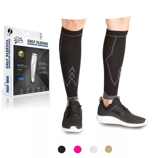 Calf Compression Socks Sleeves Shin Running Tights Foot Pain Relief Travel