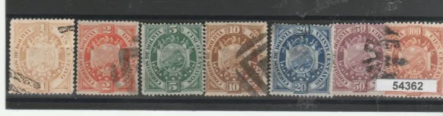 1894 Bolivia  Stemma 7 Val Usati Mf54362