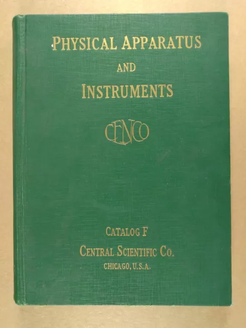 1925 CENCO Central Scientific Apparatus & Instruments Catalog F No 123 ASBESTOS