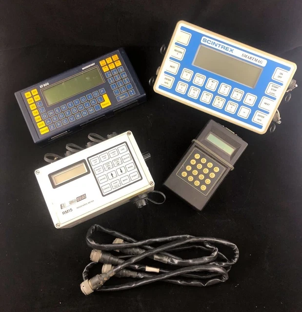 EF 800 Microport, Scintrex Smartmag, Geoscan RM 15