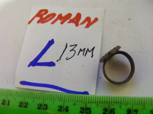 Ancient Roman/Byzantine  Bronze Ring,   Small 13mm size inside..(L)