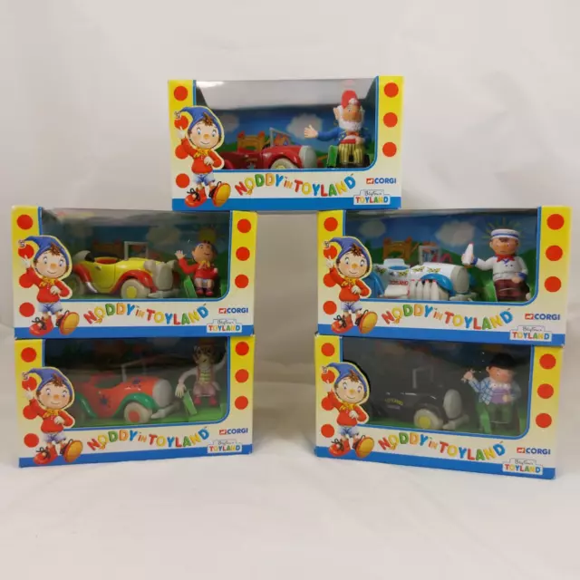 Corgi Noddy in Toyland Collection of 5 Boxed Diecast Cars