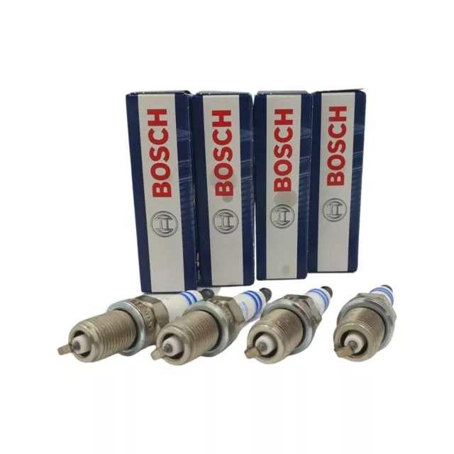 4x Bosch FR7KI332S 0242236571 Iridium LPG Zündkerzen für Mercedes Opel Astra