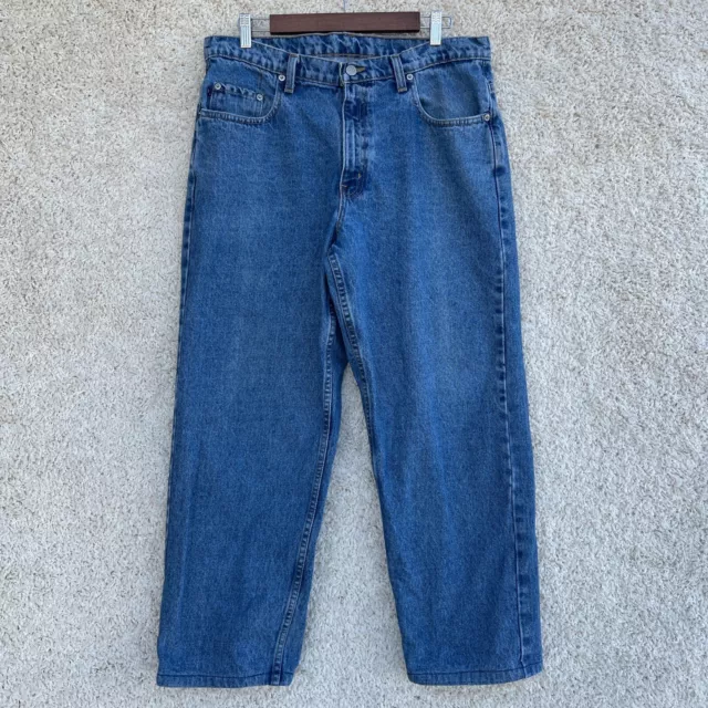 Polo Co Ralph Lauren Jeans Mens Size 34 x 28* Blue Denim Loose Straight Fit