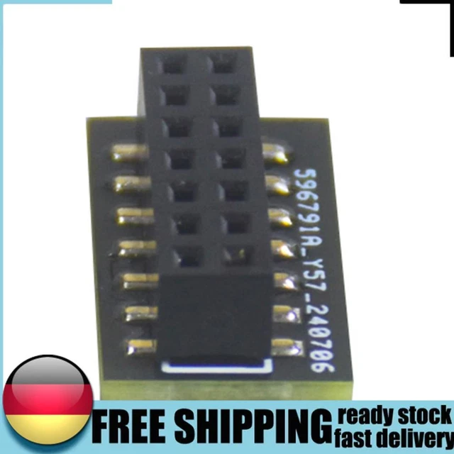 REMOTE CARD SPI TPM SPI Modul TPM 2.0 Modul Chip 14 Pin für Asrock ...