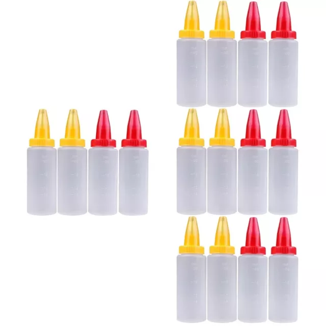 16 Pcs Pp Gerader Einbautopf Flasche Applikatorflasche Zusammendrücken