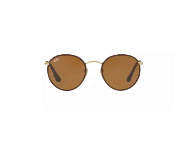 Ray-Ban Sunglasses RB3475Q ROUND CRAFT  9041 leather brown 2