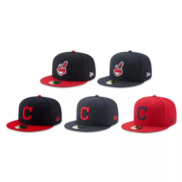 Cleveland Indians CLE MLB Authentic New Era 59FIFTY Fitted Cap - 5950 Hat