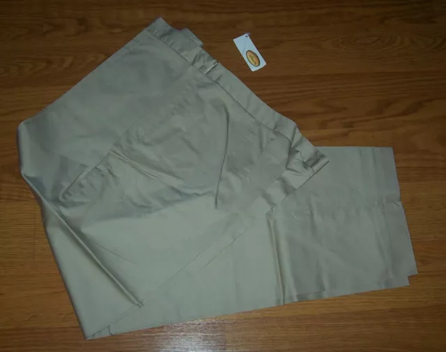 TALBOTS Women's Size 14 Beige (Sand) Side Zip Sateen Dress Pants NEW Retail $58