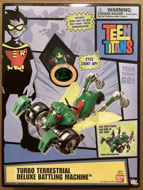 Teen Titans Turbo Terrestrial Deluxe Battling Machine NEW SEALED 2005 Bandai