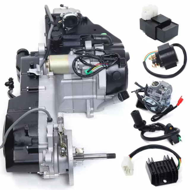 Complete Engine GY6 Scooter ATV Go-Kart Motor CVT 11" Long Case 4-Stroke 150CC