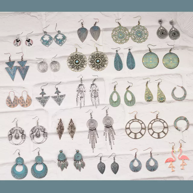 Vintage Women Bohemian Boho Style Ear Stud Earrings Charm Antique Jewellery