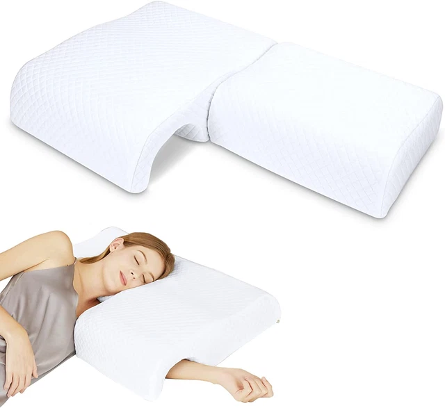 HOMCA Memory Foam Pillow for Couples, Adjustable Cube Cuddle Pillow Anti Arm for