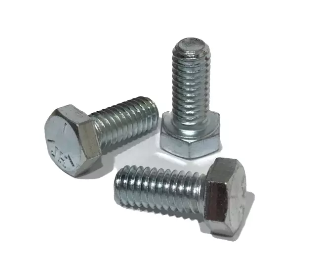 1/2-13 x 1" NC Grade 5 Hex Cap Screws Zinc Bolts Coarse Thread QTY 50